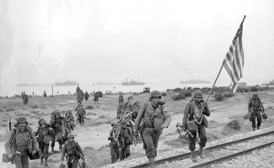 American troops make landfall in Algeria in Operation Torch (http://inspiredpencil.com).