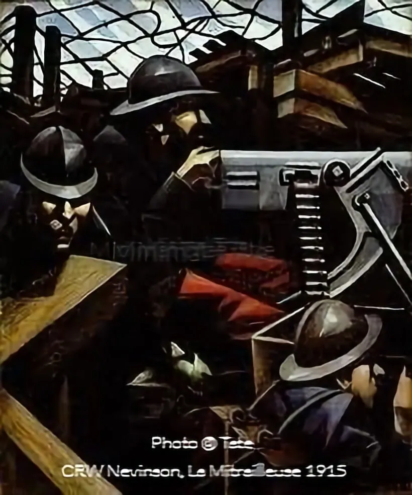 French machine gunners in action in WW1